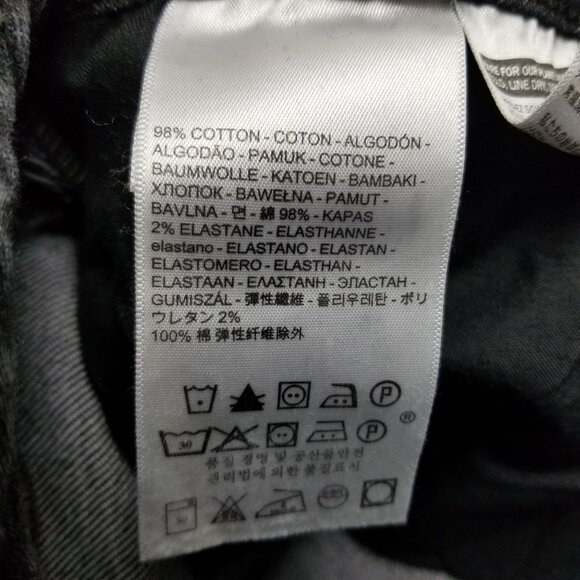 Levis Jeans Womens 29 711 Faded Black Stretch Distressed Low Rise Skinny - Picture 15 of 16